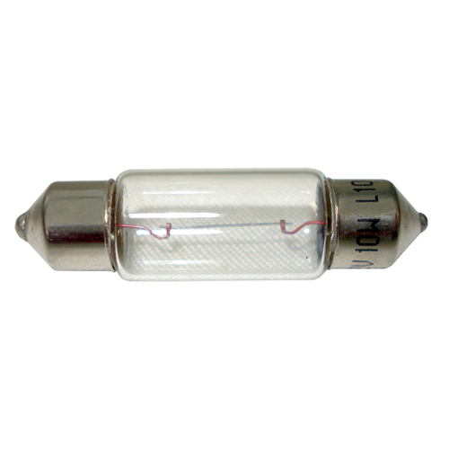 FESTOON GLOBE 12V 10WATT 11MMx36MM 10 PACK. 47825