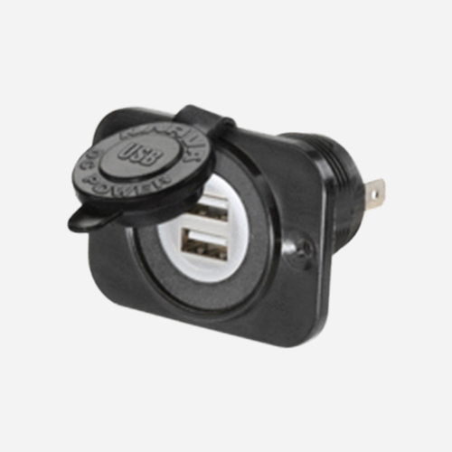 ACCESSORY SOCKET DUAL USB H/D .81134BL