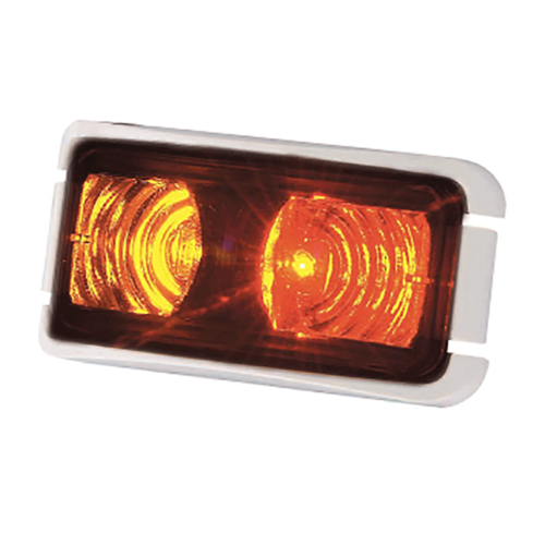 COAST LED SIDE MARKER LAMP RED/AMBER-WHITE BRACKET. 22336WCARK-W