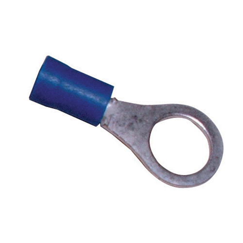 Narva 8.4mm 100 Piece Vinyl Crimp Terminal Ring, Blue