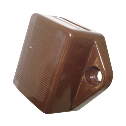 PUSH BUTTON LOCK BROWN 48x35x20mm T/S HOLE SIZE 27mm. 211.60.130