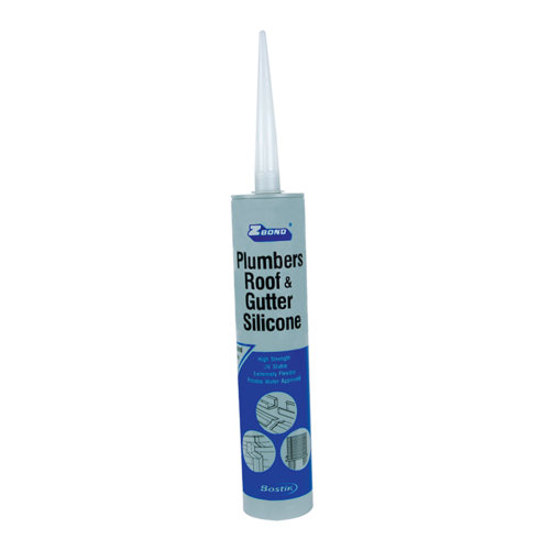 SEALANT PLUMBERS ROOF+GUTTER SILICONE 300GM TUBE CLEAR. 30840577 /30800828