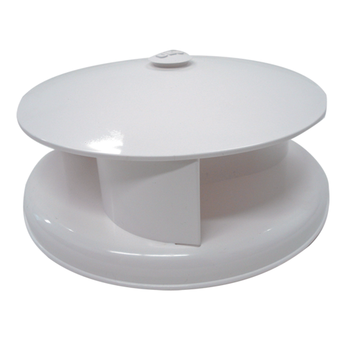 ROTARY VENT PLASTIC WHITE 240MM x 120MM.