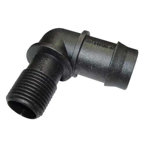 THREADED ELBOW 25MM BARBED x 1/2" BSP MALE. EBM2515