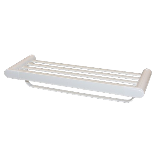 COAST Bathroom Towel Shelf WHITE - 600x220x113mm (LxDxH)