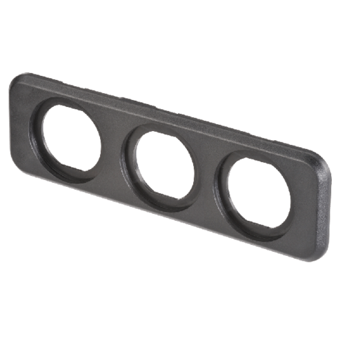 Narva Triple Flush Mount Housing, Black