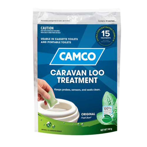 Camco Caravan Loo Treatment - Fresh Scent Drop Ins - 15 per Bag 41620