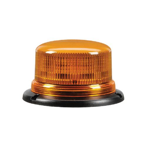 Narva Amber 'Eurotech' Low Profile LED Strobe/Rotator Light, Black Base