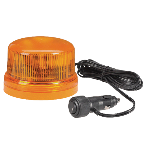 Narva Amber 'Eurotech' Low Profile LED Strobe/Rotator Light, Orange Base