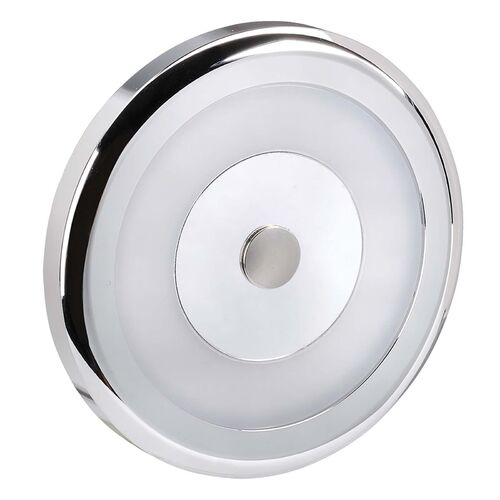 Narva 10-30V Bezel Chrome Interior Lamp with Dimming, Cool White