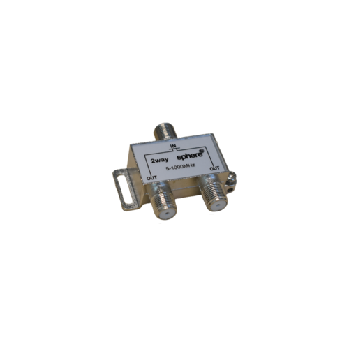 SPHERE TV Fittings - 2 Way Splitter (DTV) Frequency Range: 5-1000Hz.