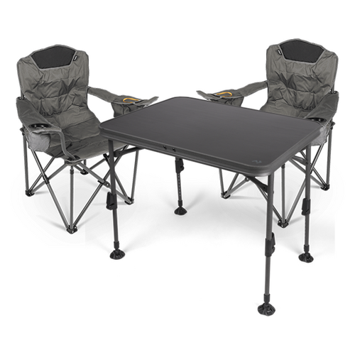 Dometic 2 x Duro 180 Ore Chairs with Element Large Camping Table