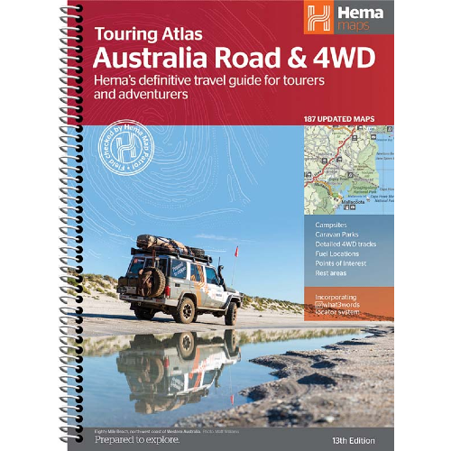Hema Australia Road & 4WD Touring Atlas - 215 x 297mm