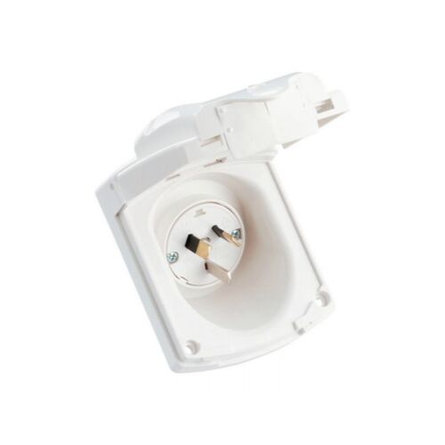 POWER INLET NEW STYLE WHITE 435VFS15AMP