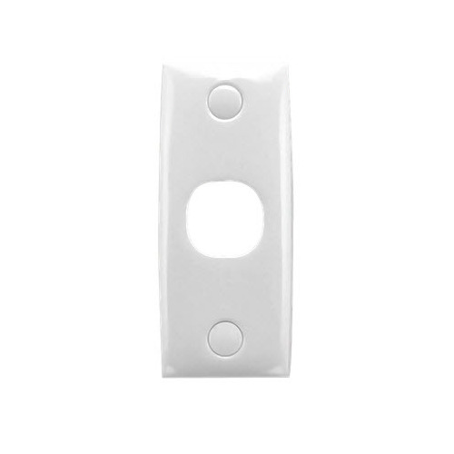 SWITCH PLATE 1 GANG 31 WHITE SHALLOW CLIPSAL 31