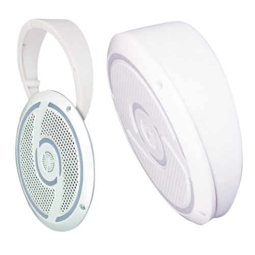 RV MEDIA 6IN 200W WATERPROOF SPEAKERS W/SPACERS PAIR Caravan RV Camping