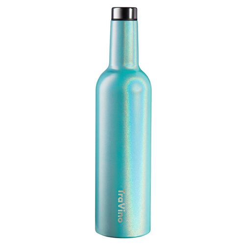TraVino Glitter Aqua Mist Insulated Flask