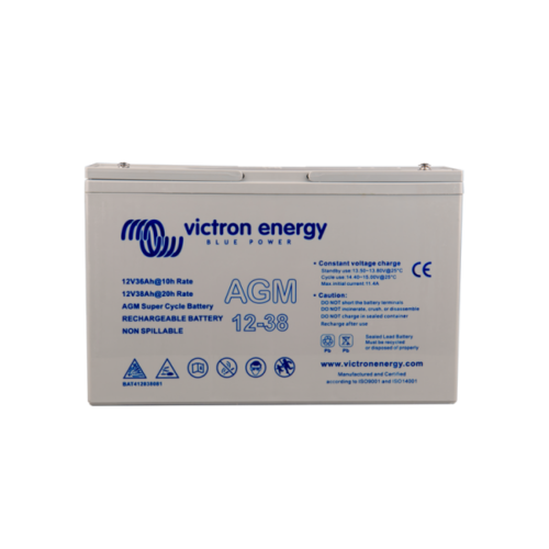 Victron 12V/15Ah AGM Super Cycle Battery with Faston-tab 6.3x0.8mm