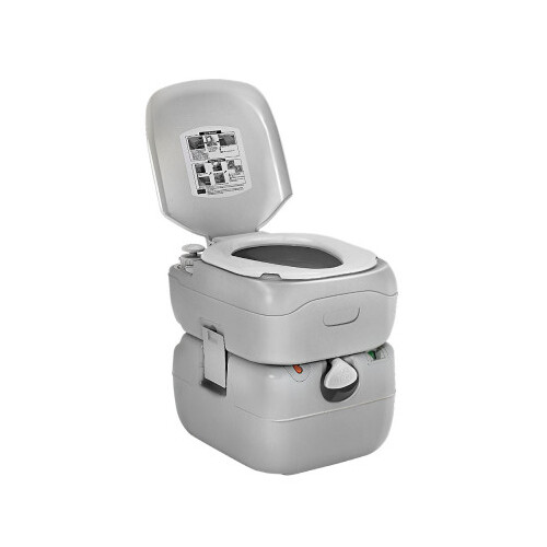 Weisshorn 22L Outdoor Portable Toilet - Grey