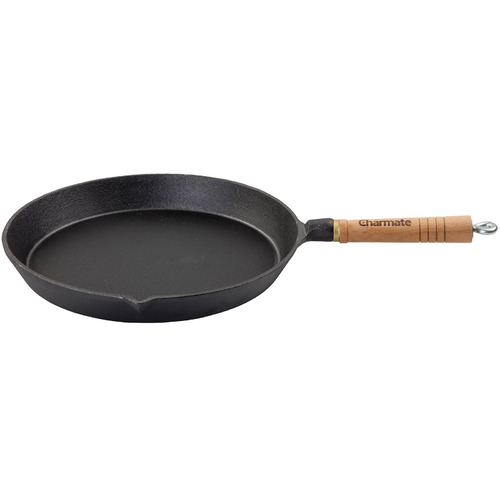 Charmate 30cm Round Cast Iron Frying Pan