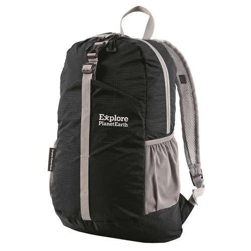 Explore Planet Earth Comet 18 Litre Black Packable Backpack