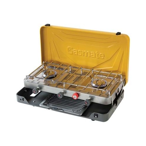 Gasmate 2 Burner Folding Stove with Grill