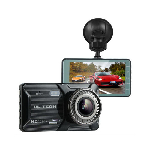 UL-Tech 4" 1080P Dual Lens Night Vision Dash Camera