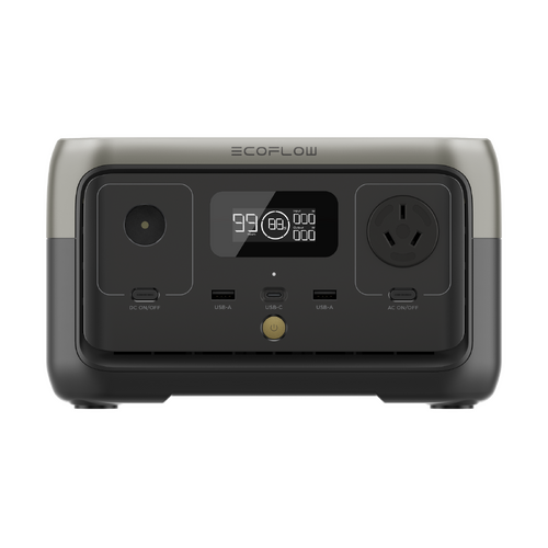 EcoFlow River 2 Portable Power Station with 300W AC output & Built in 256Wh (21Ah@12V) Battery