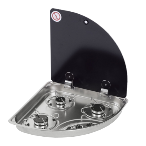 NCE CAN 3 Burner Triangular Hob-Unit, Electronic Ignition