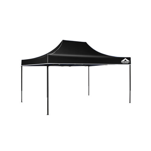 Instahut 3x4.5m Outdoor Gazebo - Black