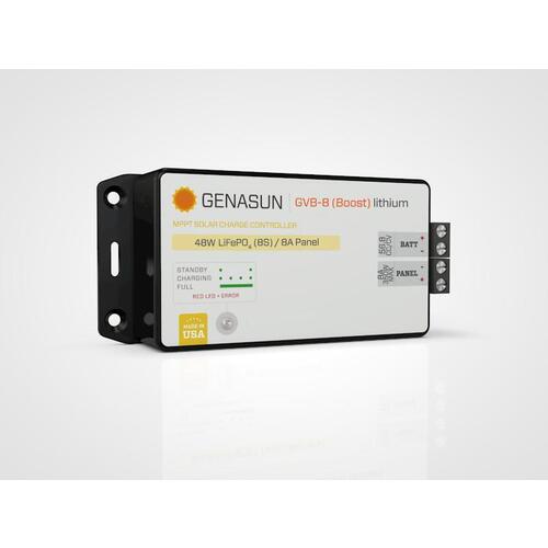Genasun MPPT 8A 12V Lithium Solar Charge Controller, Voltage Boost