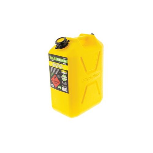 Hulk 4x4 Yellow 10 Litre Faast Flow Plastic Diesel Fuel Can