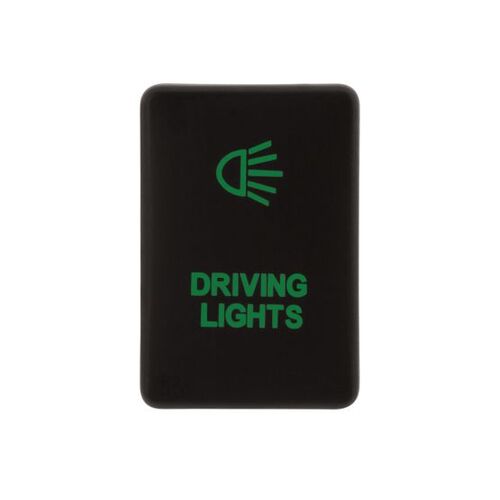 Hulk 4x4 Green 12V OE RPL Switch Push Button ON/OFF to suit late Toyota - Driving Light