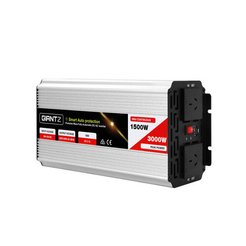 Giantz 12V 1500W Pure Sine Wave Power Inverter