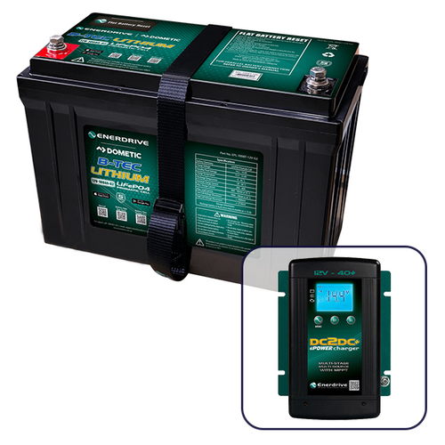 Enerdrive B-TEC 100Ah Lithium Battery & 40A DC2DC Charger Bundle