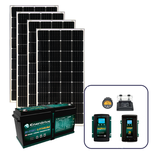 Enerdrive 200Ah Off-Grid "Trip In A Van" Bundle with 760W Solar Panels