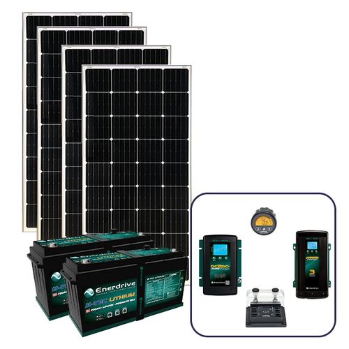 Enerdrive 400Ah Off-Grid "Trip In A Van" Bundle with 760W Solar Panels