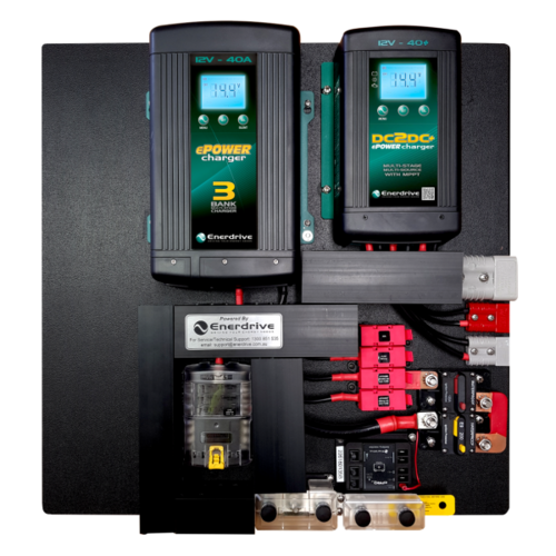 Enerdrive DIY 40A AC and 40 DC2DC Charging Board - Pre Wired