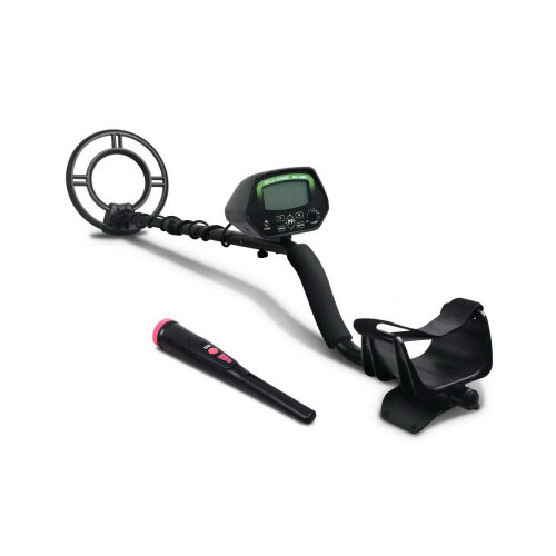 DZ Black Metal Detector with Pinpointer & LCD Screen
