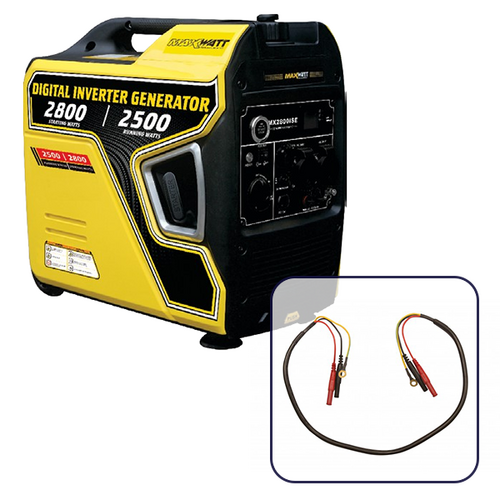 Maxwatt 2800W Petrol Inverter Generator with Electric Start