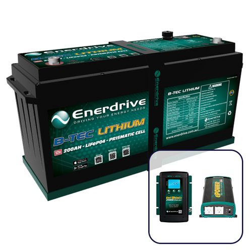 Enerdrive 200Ah Off-Grid 4x4 Bundle with 2000W Inverter