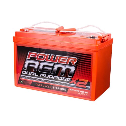 Power AGM 12V 135Ah Dual Purpose Battery