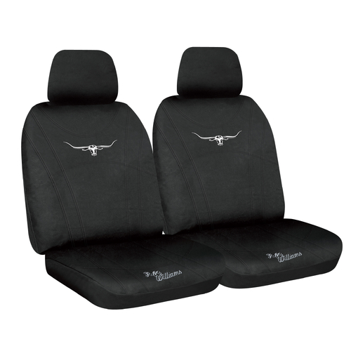 R.M. Williams Black Expander Fit Neoprene Seat Covers, Size 30