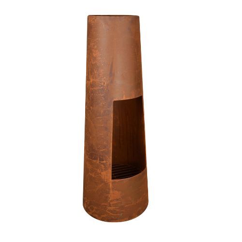 Wildtrak Tardis Round Rustic Fire Place, 38x38x100cm