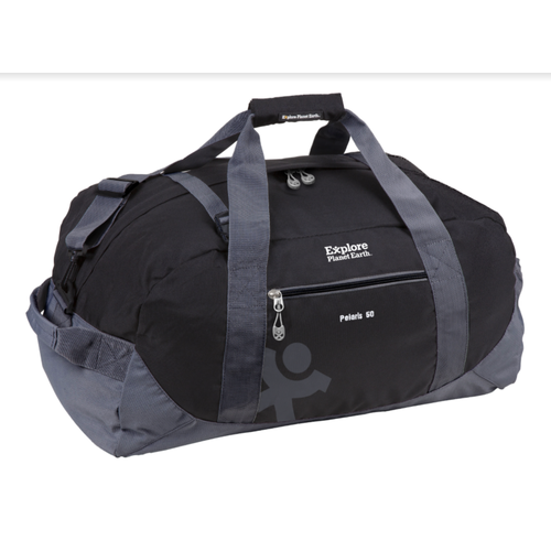 Explore Planet Earth Polaris 50 Litre Black Duffle Gear Bag