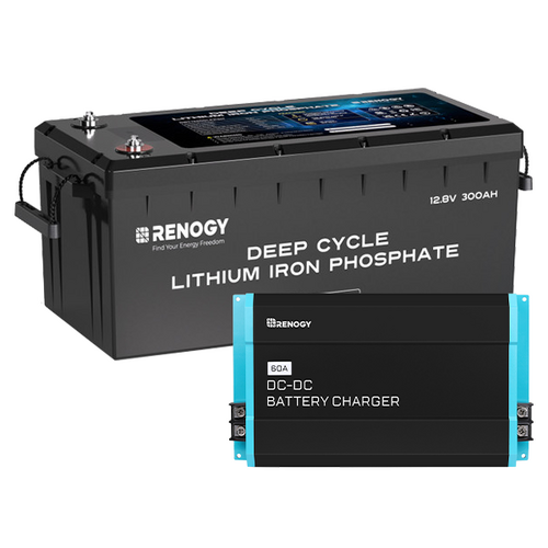 Renogy 300Ah Lithium Battery and 60A DC-DC Charger