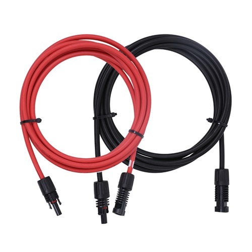 Renogy Solar Extension Cables With PV Connectors One Pair Red+Black, 3 Metre