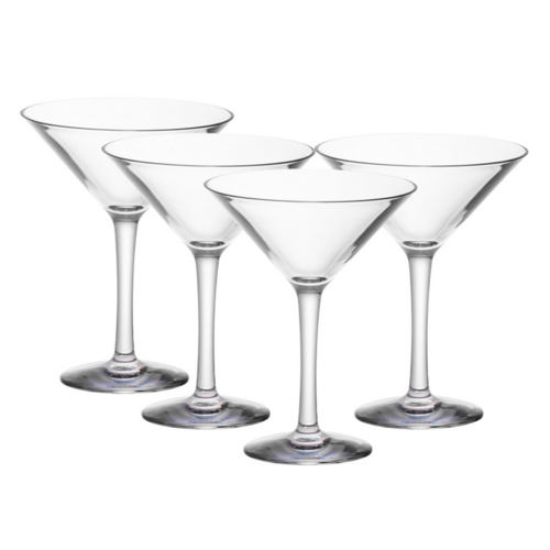 D-Still 295ml Unbreakable Martini Glass, Set of 4