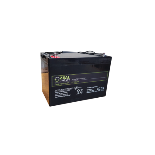 Zeal 12V 105Ah AGM Deep Cycle Battery