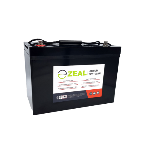 Zeal 12V 100Ah LiFePO4 Lithium Battery